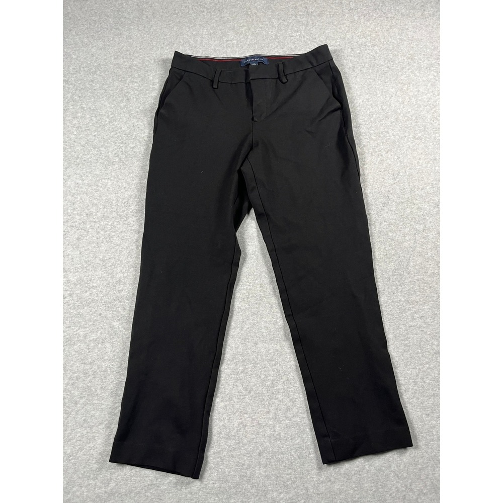 Tommy Hilfiger Pants Womens 8 Black Dress Trousers Stretch Career Office Wear
